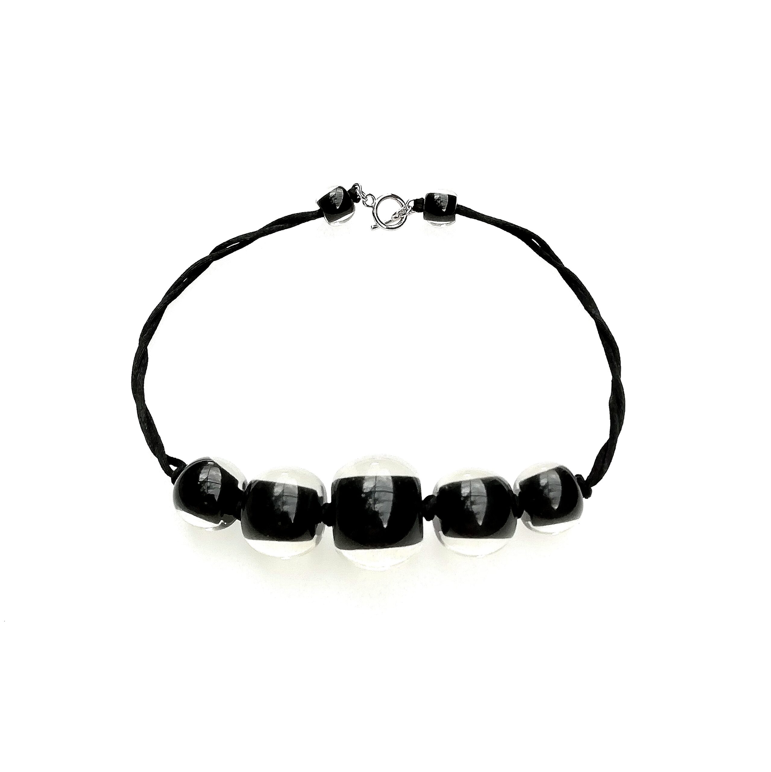 Necklace Black – Bead size 1-3 (T-Bar) 52cm – Zsiska Jewellery on Sale